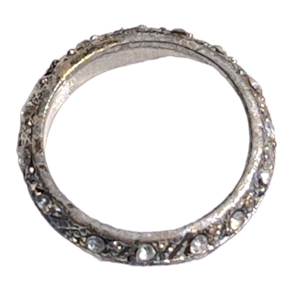 FAUX DIAMOND RING stones all the way around - Picture 3 of 3